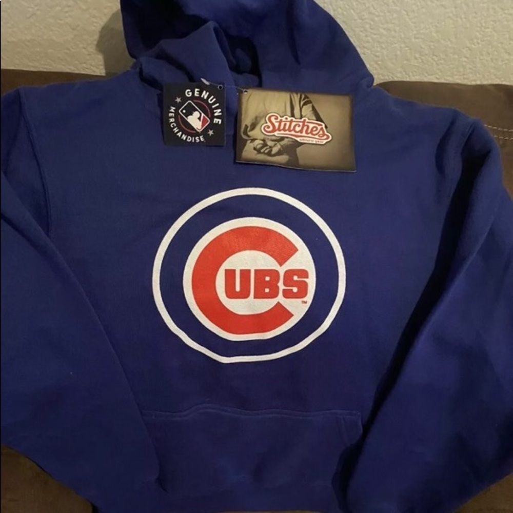 Chicago Cubs Youth Hoodie (Medium) Stitches Brand